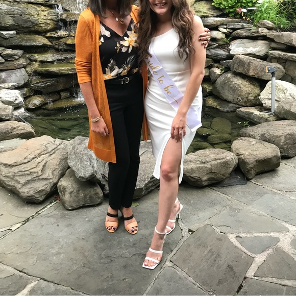 WORN ONCE ‼️ White Midi Dress - Picture 3 of 7